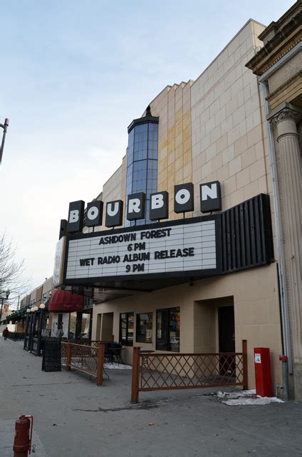 Bourbon theater - The theatre is located in the heart of downtown Des Plaines across the street from the Metra Train station. The theatre has the capacity for nearly 1,000. It includes two restaurants —Bourbon 'N Brass, a Speakeasy featuring a 1920s decor that reflects the Prohibition Era origins of the legendary venue, and Des Pizza, a wood-fired pizza and ...